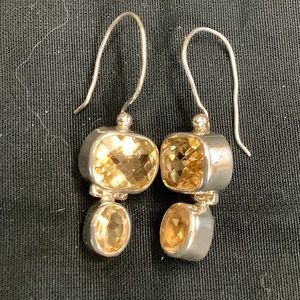 New citrine earrings